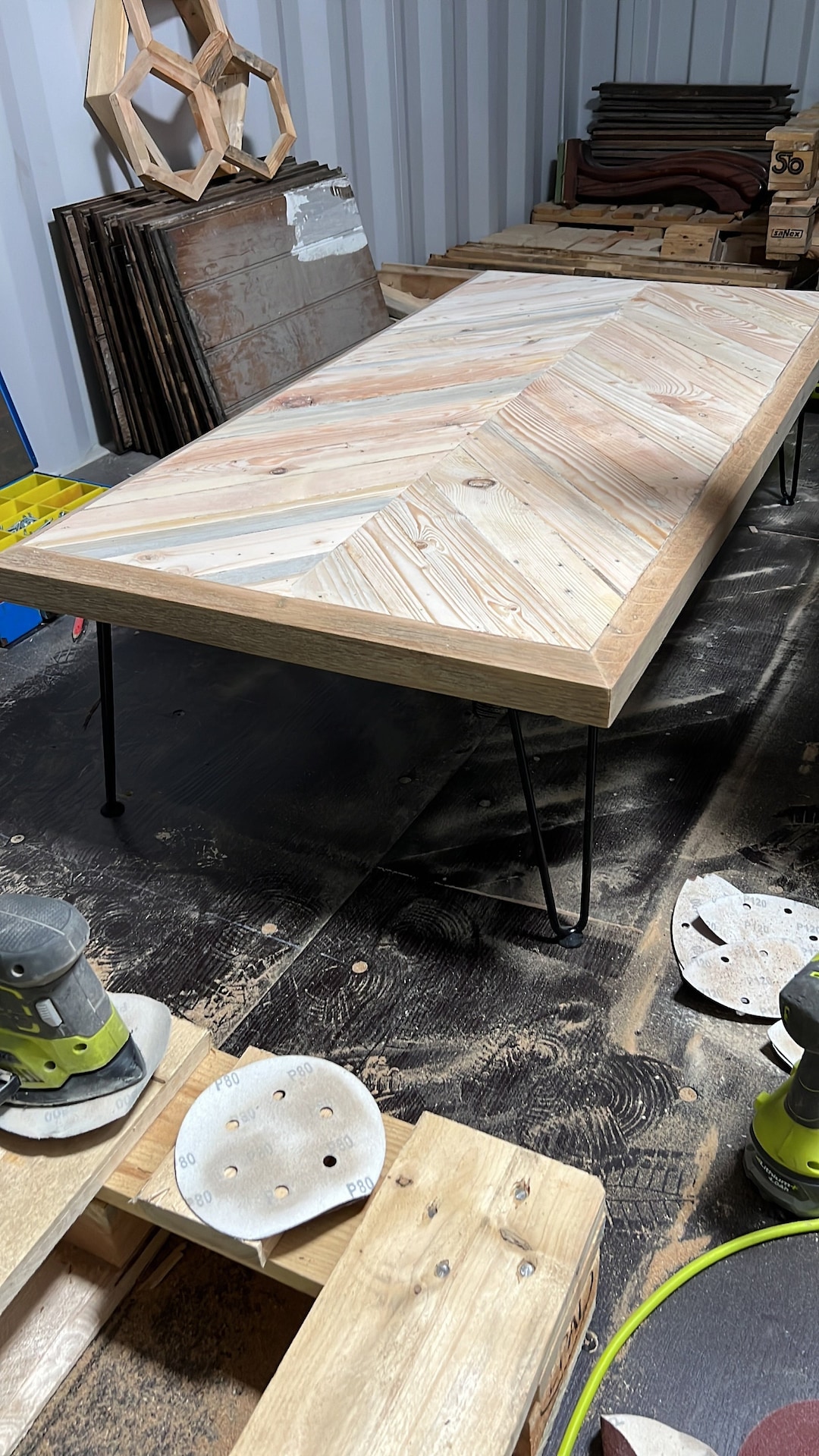 Reclaimed Pine and Oak Rustic Coffee Table - Etsy