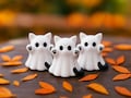 Tiny Ghost Cat - Seasonal Decoration Desk Figurine, 3D Printed Adorable Spooky Home Decor product logo