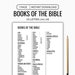 Books of the Bible Printable Bible Genres List Bible Book List Old