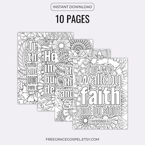 Bible Verse Coloring Pages PDF | Scripture Coloring Pages for Adults ...