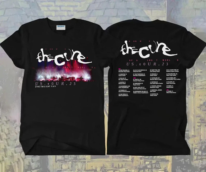 The Cure 2023 N American Tour Tshirt the Cure Shows of a Etsy