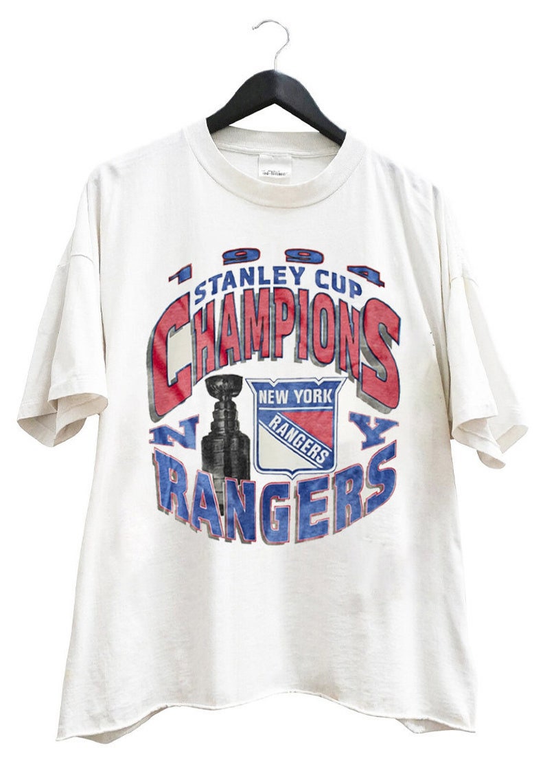 Men's Mitchell & Ness Mike Richter Blue New York Rangers Name Number T-Shirt Size: Small