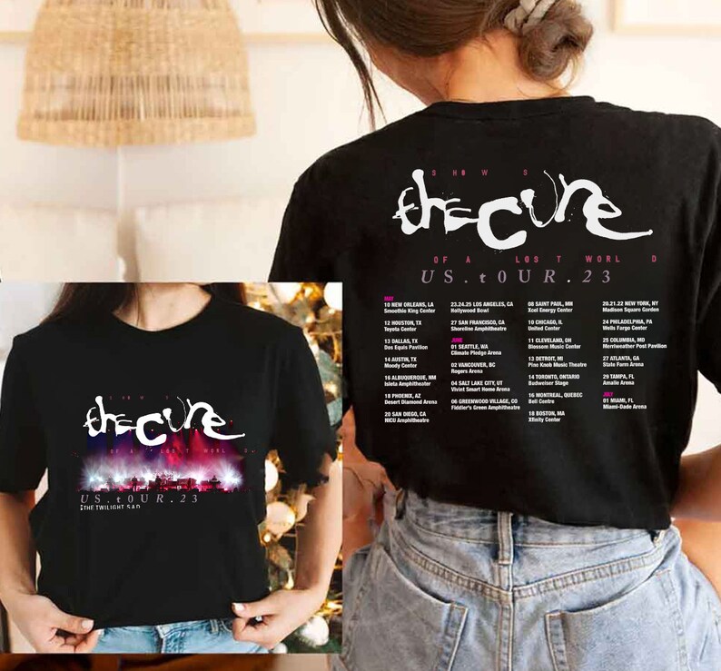 The Cure 2023 N American Tour Tshirt the Cure Shows of a Etsy