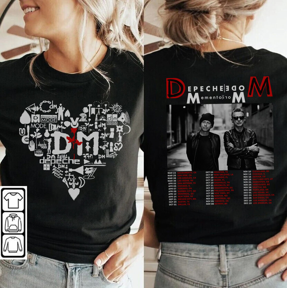 Depeche Mode Europe Memento Mori Tour 2023 T-Shirt