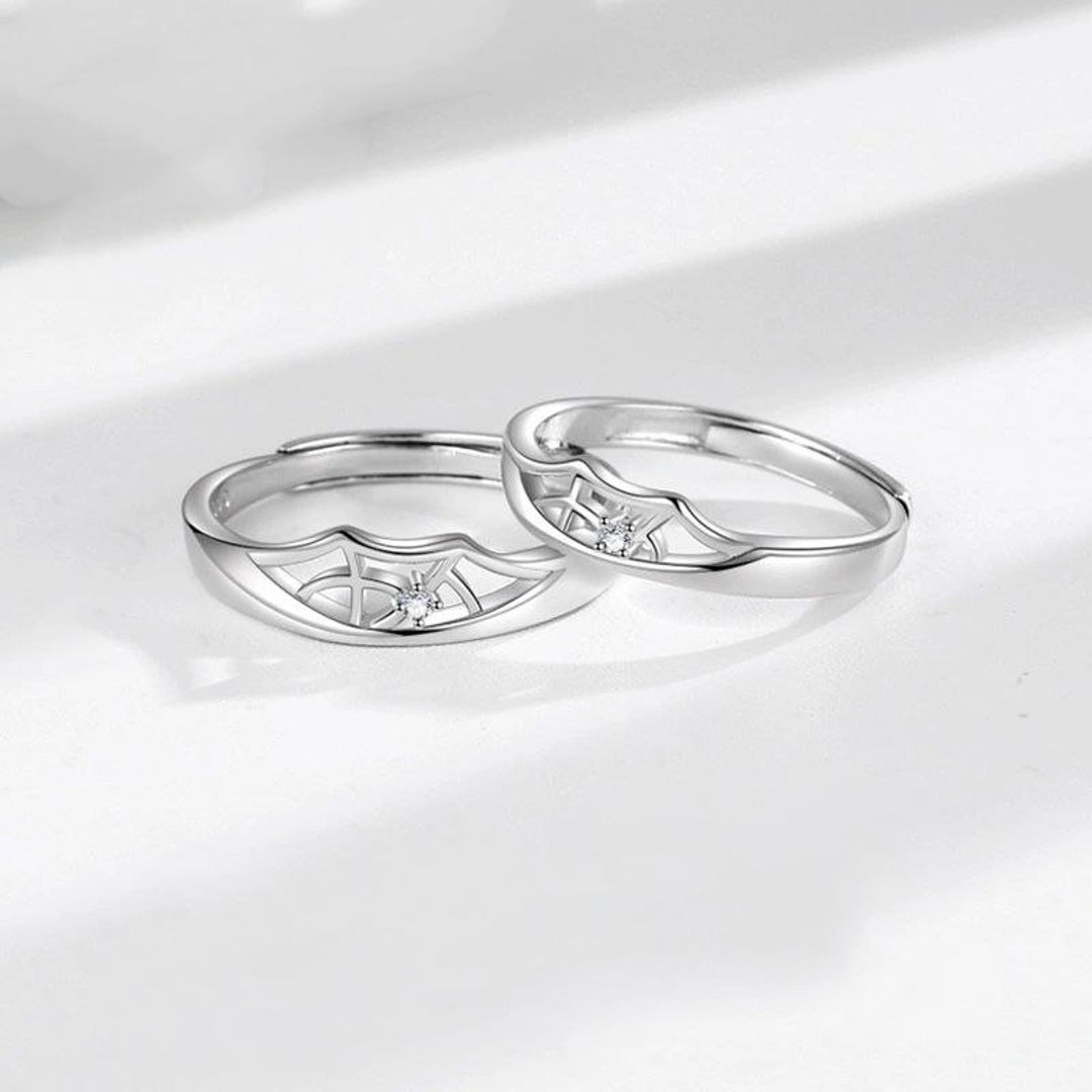 Love Runs Deep Matching Rings in Solid 925 Sterling Silver - Etsy Love Runs Deep Matching Rings in Solid 925 Sterling Silver  - Etsy