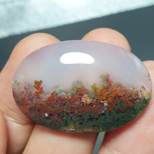 Moss Agate Gift For Her Cabochon High Quality Natural Javanese Stone YO-0282