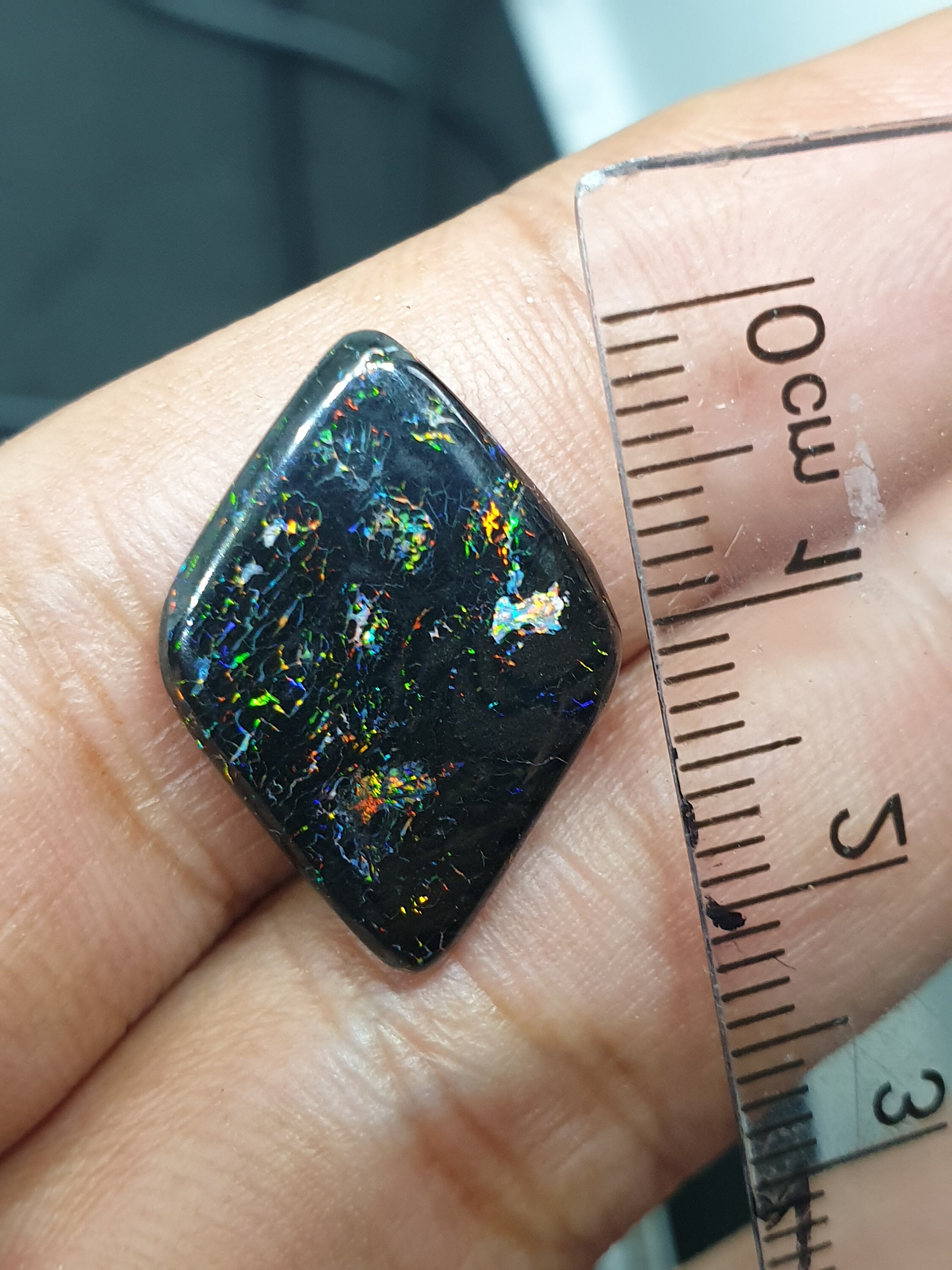 Black Opal Matrix Etsy