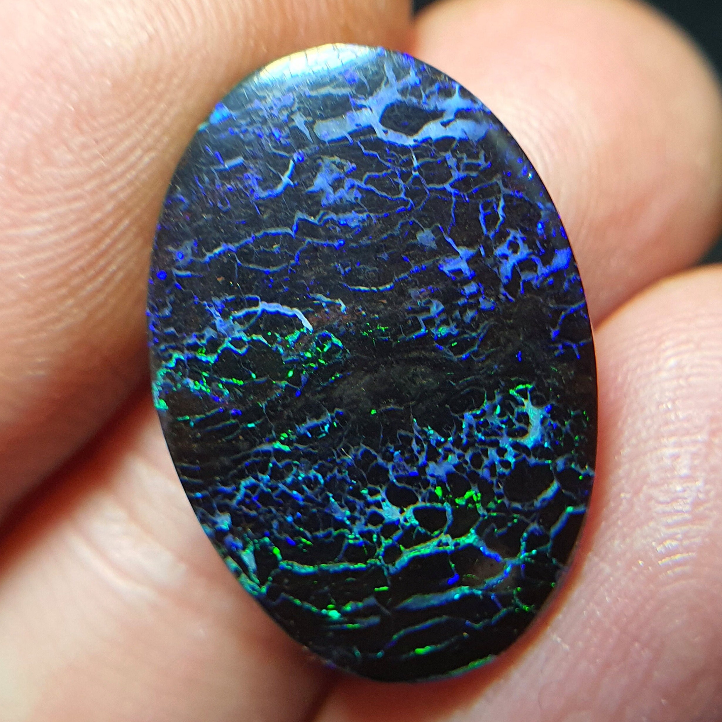 Black Matrix Boulder Opal YO 0440 Etsy