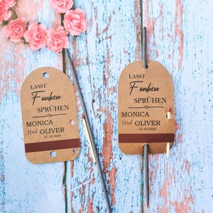 Hochzeit Wunderkerzen Etichette personalizzate. Per Hochzeit, Party, Jubiläum oder zur Verlobung