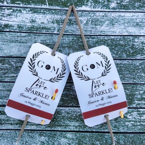Hochzeit Wunderkerzen Etichette personalizzate. Per Hochzeit, Party, Jubiläum oder zur Verlobung