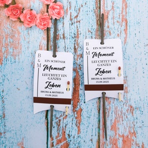 Hochzeit Wunderkerzen Etichette personalizzate. Per Hochzeit, Party, Jubiläum oder zur Verlobung