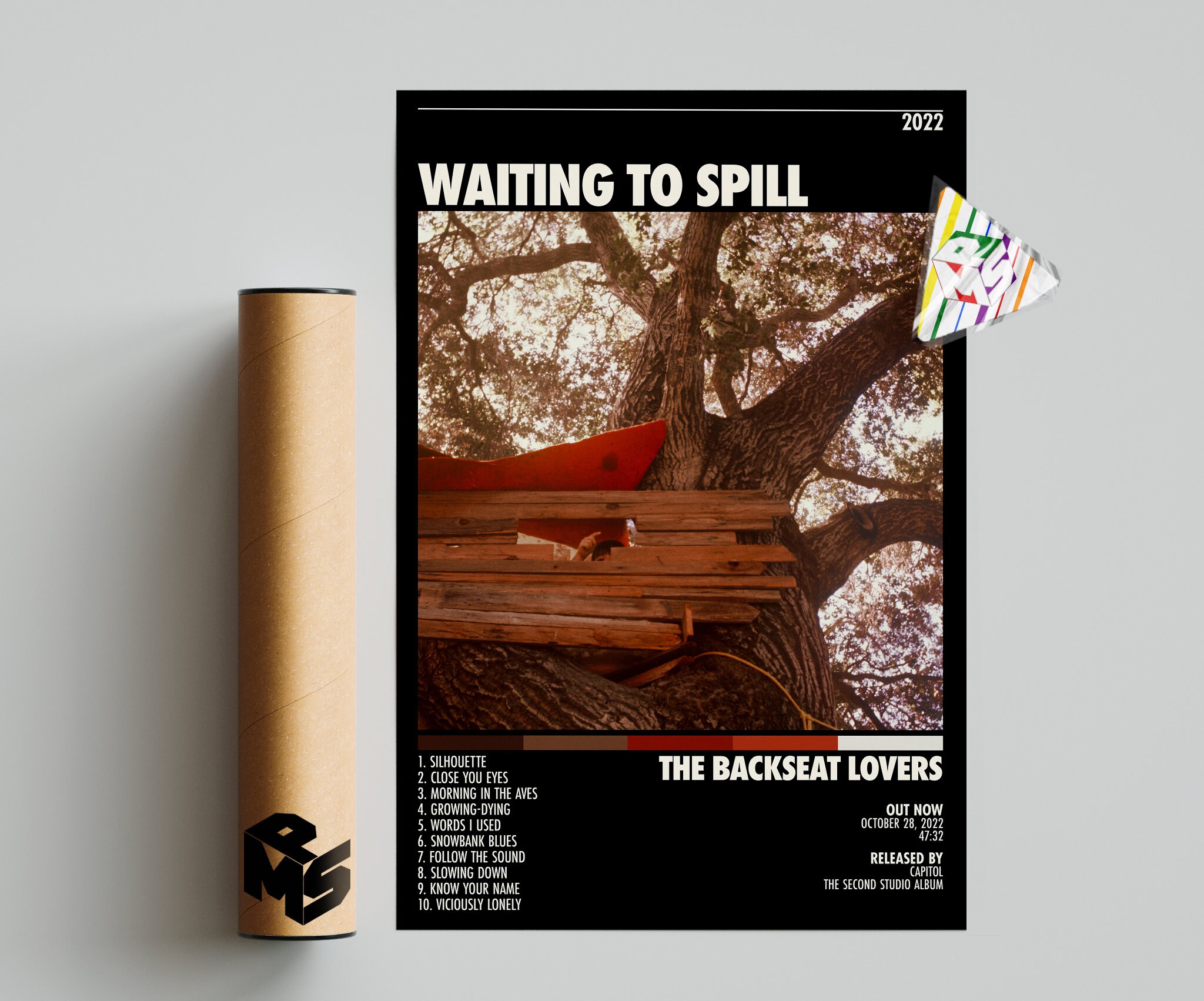 The Backseat Lovers Poster Waiting to Spill Poster the Etsy