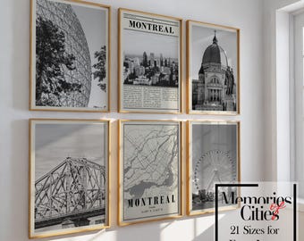 Montreal City Prints: Schwarzweiß-Foto-Galeriewandkunst (Digitaler Download)
