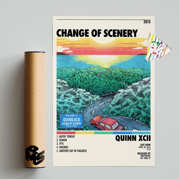 Quinn XCII Poster | Change of Scenery Poster | Quinn XCII Tracklıst | Album Cover Poster Poster Wall Art, Custom Poster, Home Decor