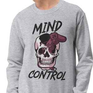 Mind Control Gaming Unisex Sweatshirt, Gamer Gift, Gaming Jumper, Gamer Clothing, Gaming Present, Funny Gaming Apparel, Gaming Theme Shirt