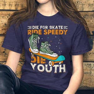 Skateboard Graphic T-Shirt, Cool Skater Streetwear, Vintage Skate Tee, Unisex Gift for Skate Lovers, Trendy Punk Rock Shirt, Skater T-Shirt