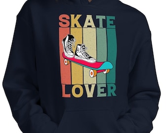 Retro Skate Lover-hoodie: unisex skateboarderkleding