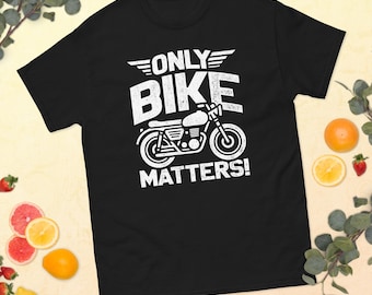 Camiseta Only Bike Matters: Camiseta con gráfico de motocicleta retro