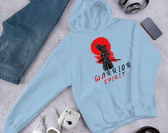 Samurai Warrior Hoodie: Bushido Code, Japanese Anime Pullover