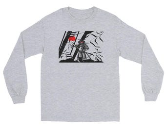 Samurai Warrior Long Sleeve Shirt: Japanese Bushido Zen Graphic Tee