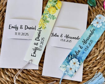 Custom Acrylic Bookmarks, Personalized Wedding Favors for Guests, Keepsakes Party Gifts, Bridal Shower Favors, Wedding Favors Bulk Bookend