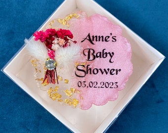 Gepersonaliseerde baby shower magneet gunsten, aangepaste kleur magneet gunsten, feestartikelen in bulk, doop gunsten, baby shower cadeaus voor gasten