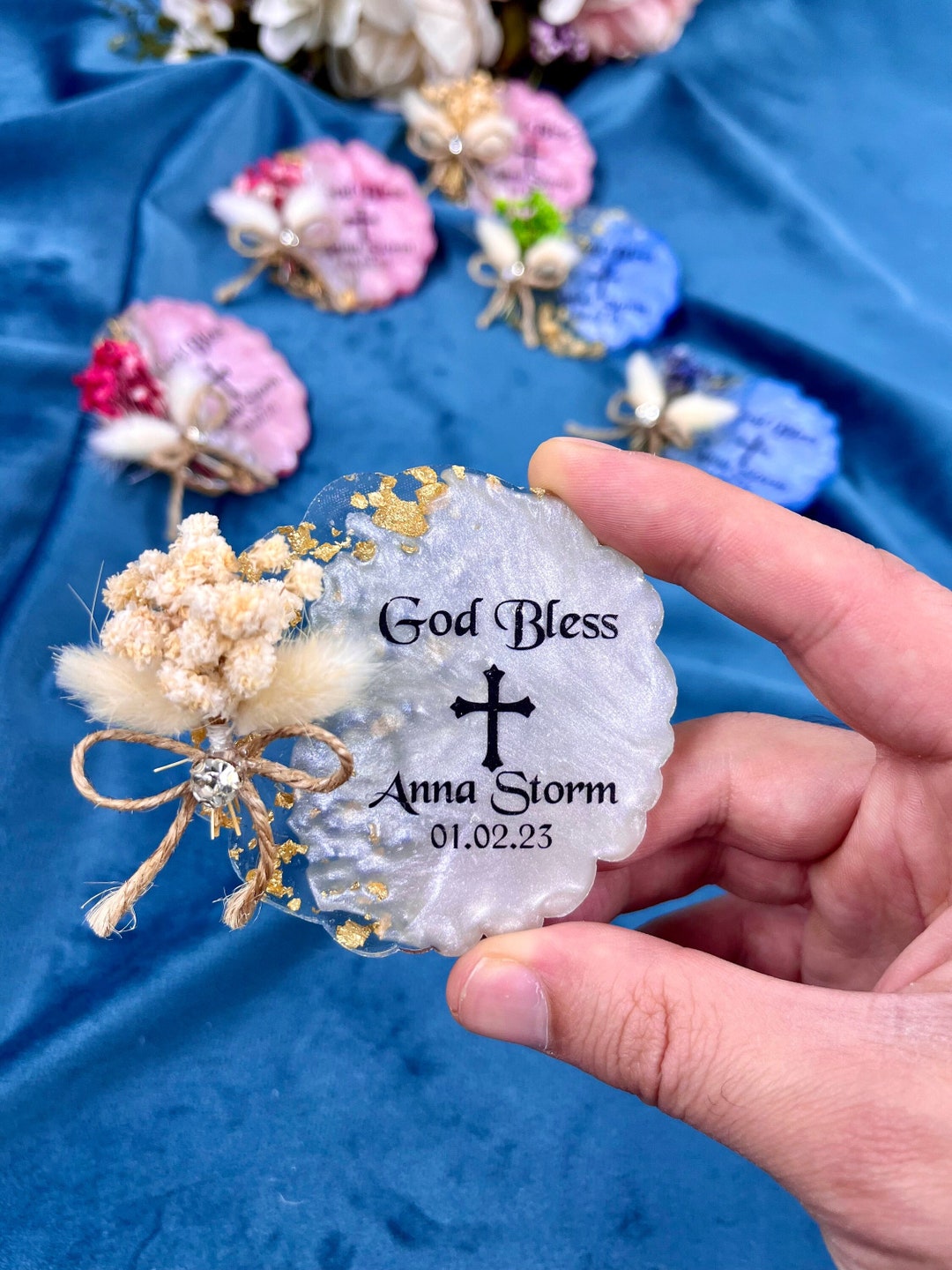 Personalized Baptism Favor, Fridge Favor, Baptism Gifts