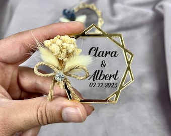 Personalized Fridge Magnet Favors, Wedding Party Favors in Bulk, Wholesale  Birthday Favor, Bridal Shower Favors, Custom Wedding Guest Gifts