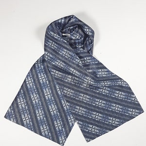 Silk scarf / silk scarf / scarf / neckerchief / shawl / men&#39;s scarf unisex / women&#39;s scarf &quot;Blue Shades&quot;