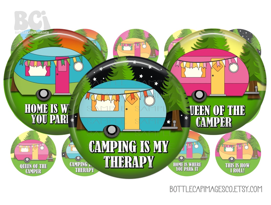 Camper Images Camping Bottle Cap Images Happy Camper Bottlecap Images ...
