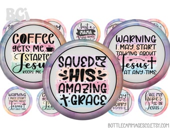 Jesus Christ Bottle Cap Images – Christian Crafting (Digital Download)
