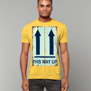 &quot;Lustiges &quot;&quot;This Way Up&quot;&quot; Unisex Grafik-T-Shirt - Neuheit Pfeil T-Shirt |.&quot; Einzigartige Geschenkidee