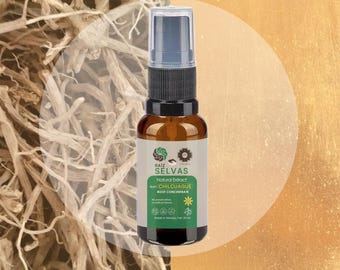 Tintura de raíz de chilcuague, extracto de oro azteca (pulverizador de 20 ml)