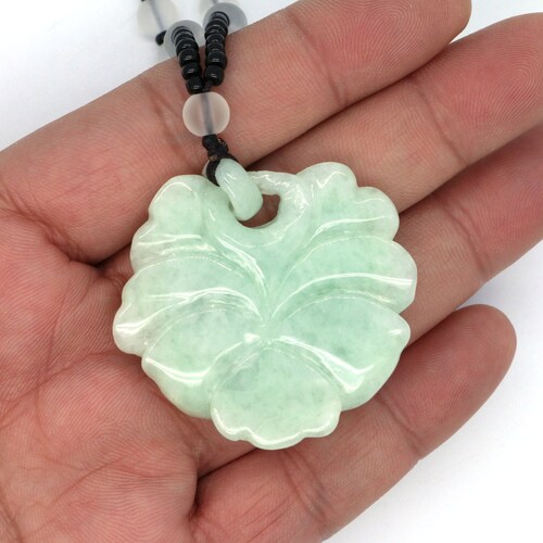 Type A Jadeite Jade shops Flower Pendants(Fullfill USA)