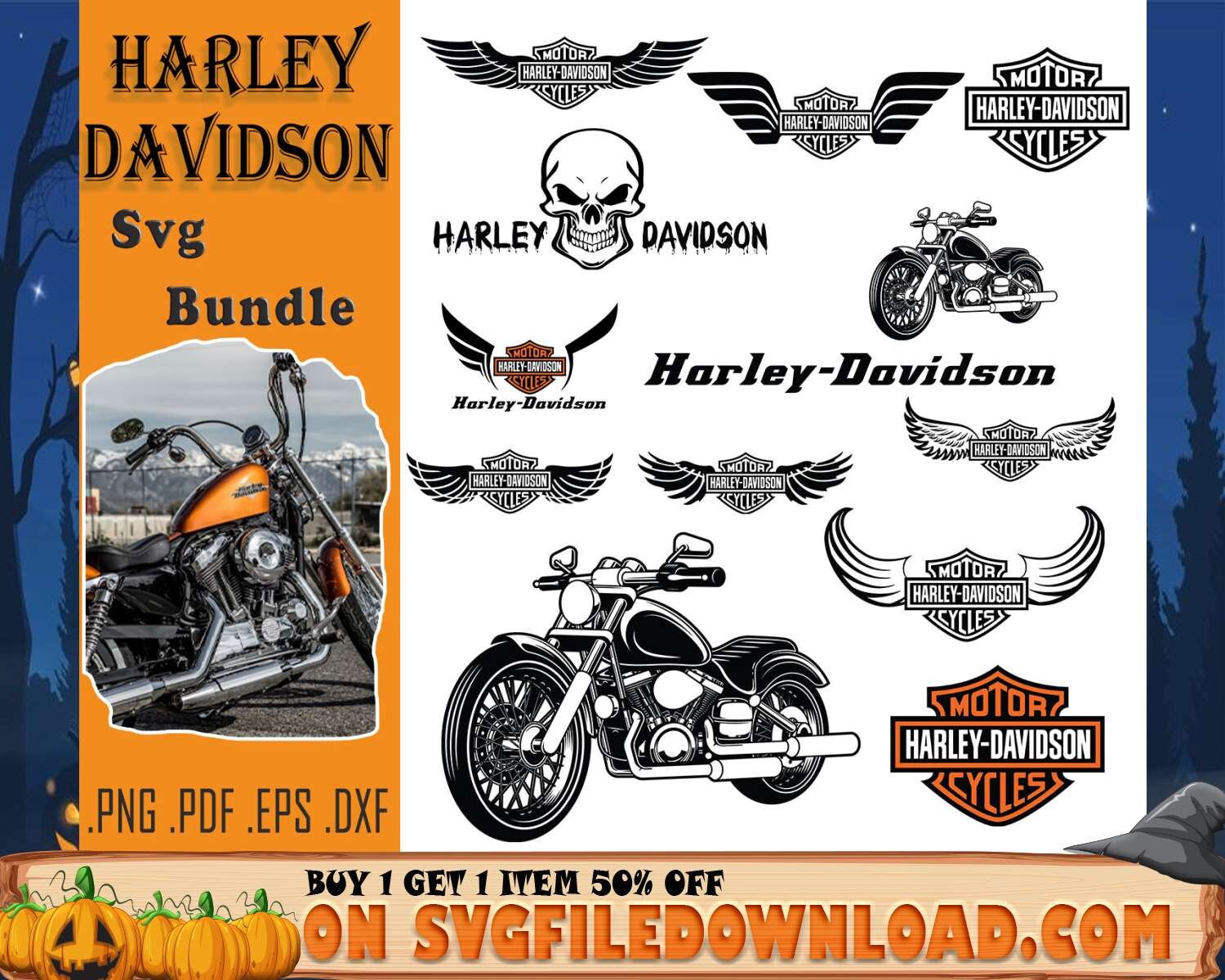 Harley Davidson Svg Bundle Motorcycle Svg Motobike Svg - Etsy