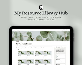 Centro de recursos de Notion / Plantilla profesional de Notion / Kit de herramientas para diseñadores