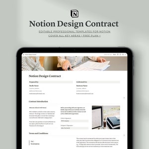 Notion Design Contract Template | Professional Notion Template | Design Terms Made Simple