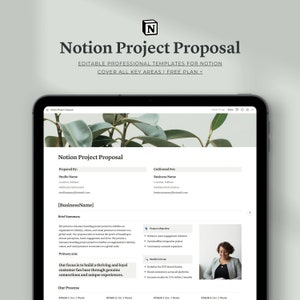 Notion Project Proposal Template | Professional Notion Template | Streamline Your Business Success