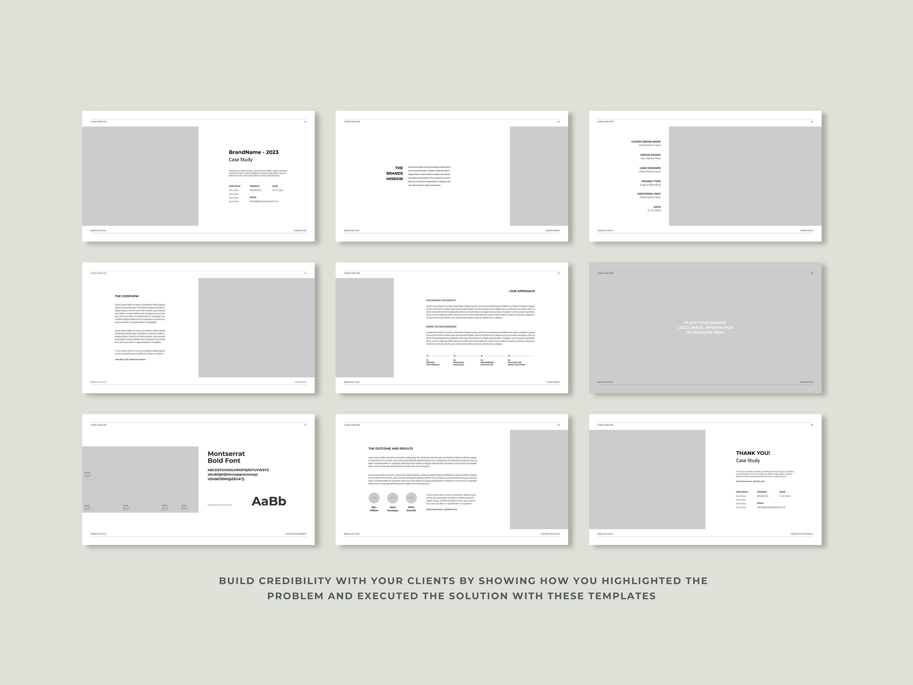 Brand Case Study Template Adobe Illustrator Brand Direction