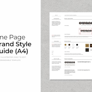 Brand Style Guide Template | Adobe Illustrator | Brand Direction | Branding Kit | Brand Style Guide