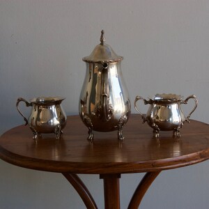 French silver plated coffee set