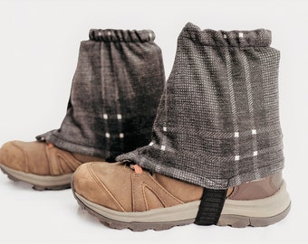 Leichte Gamaschen für Wanderschuhe, Stiefelmanschetten, Über-Boot-Sockenschoner, Sockenschutz, Geschenk für Wanderer, Laufweggamasche, Stiefelschutz