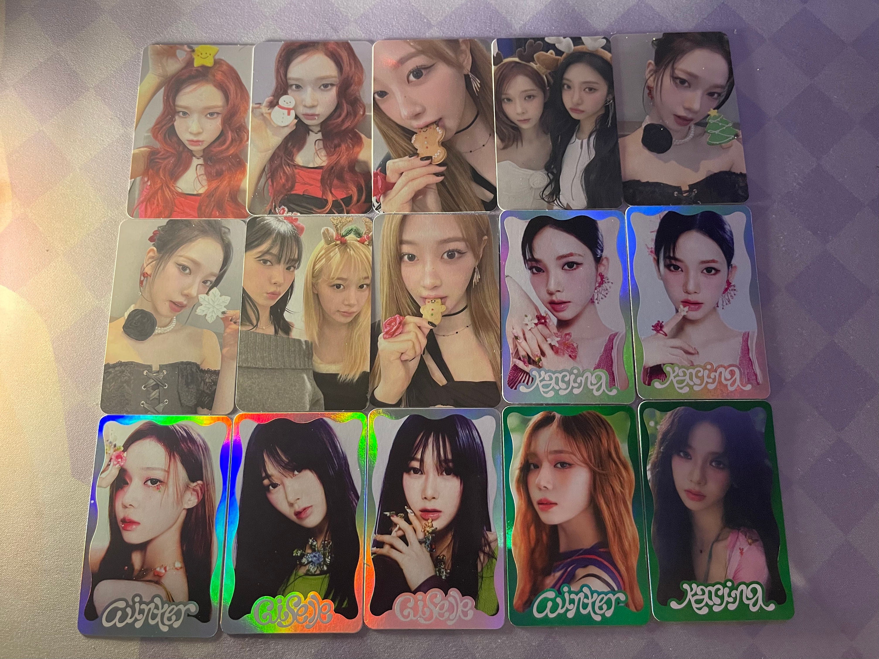 Official Aespa 2023 PINK CHRISTMAS Photocards - Etsy