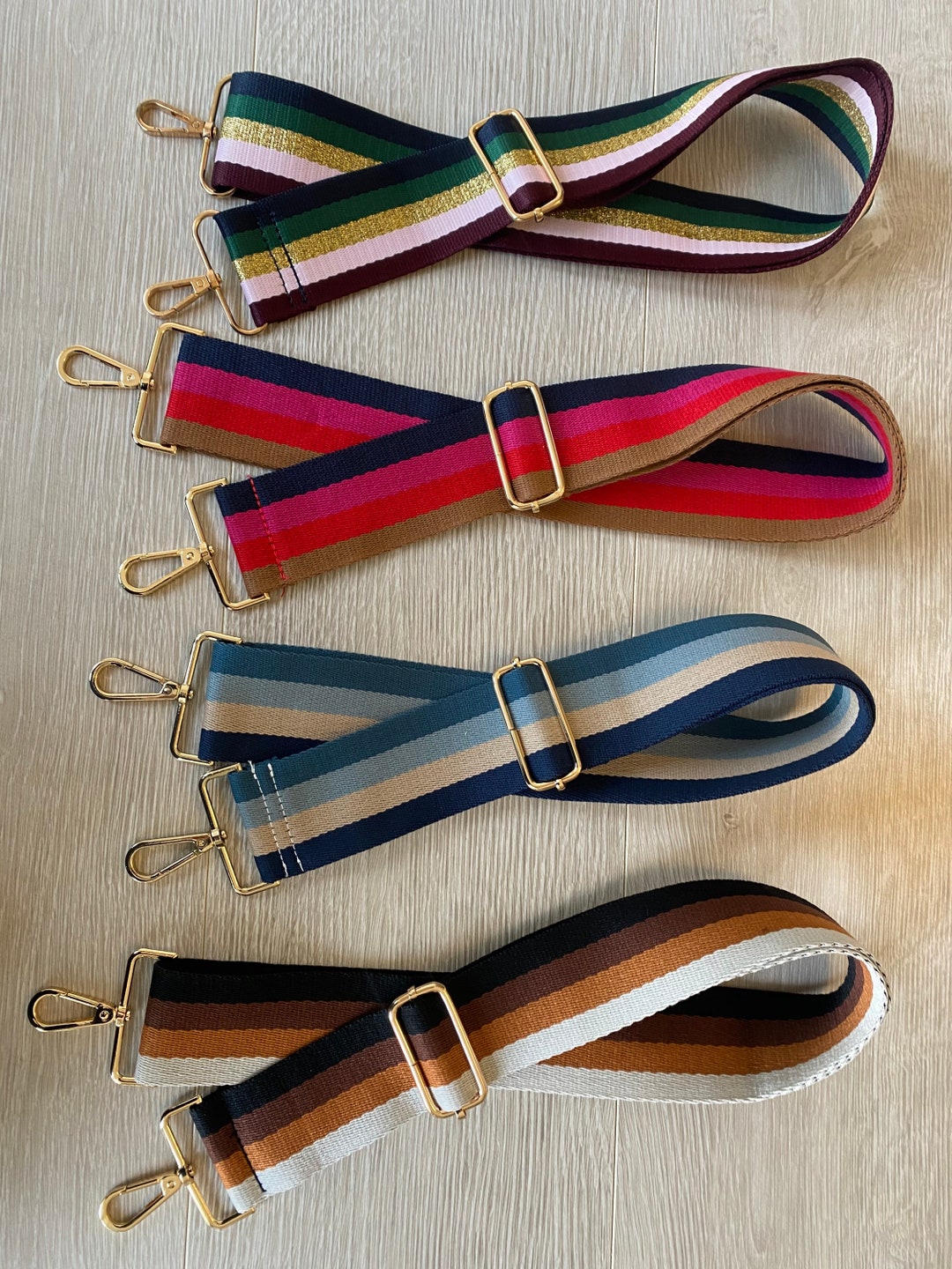 Striped Bag Straps Crossbody Strap Changeable Bag Strap Etsy