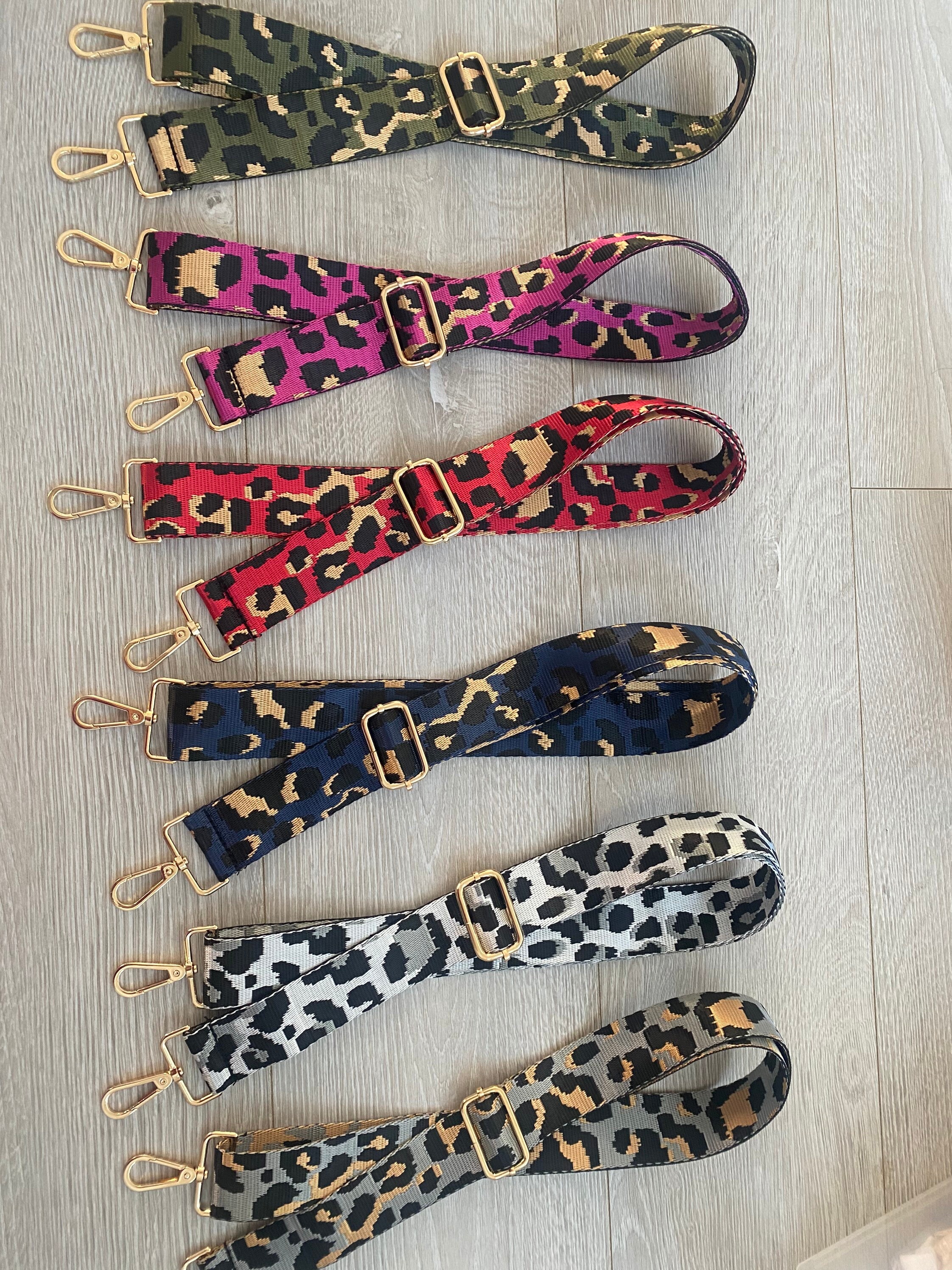 Leopard Print Bag Straps Crossbody Strap Changeable Bag Strap Detachable Fashion Strap Handbag