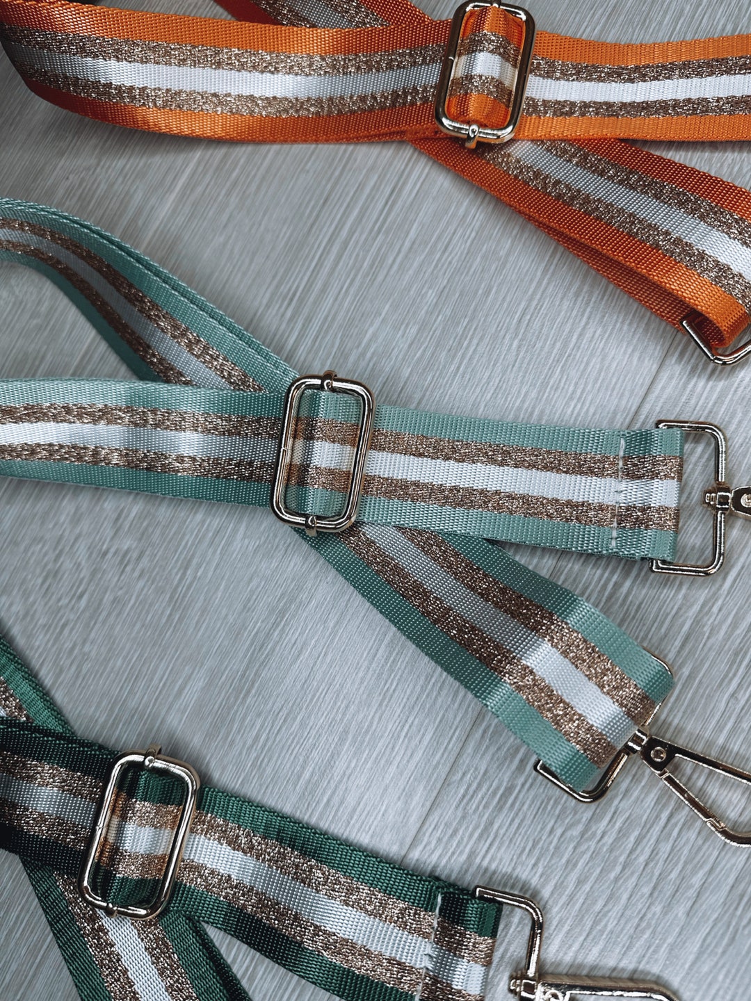 Glitter Striped Bag Straps Crossbody Strap Changeable Bag Strap