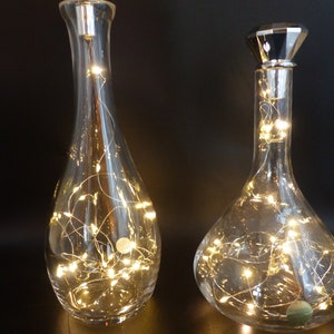 LED table lamp, bottle lamp Handmade