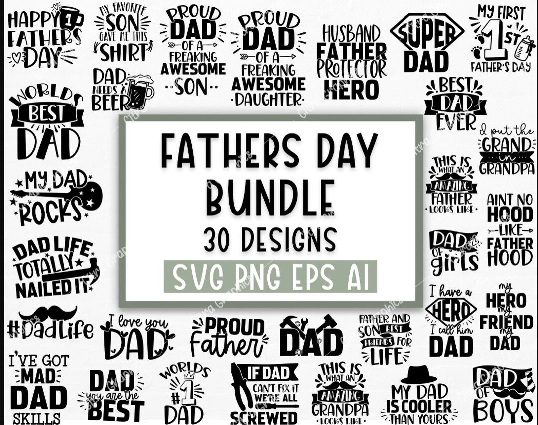 Father's Day Svg Bundle Dad Svg Father Svgdad Svg Best - Etsy