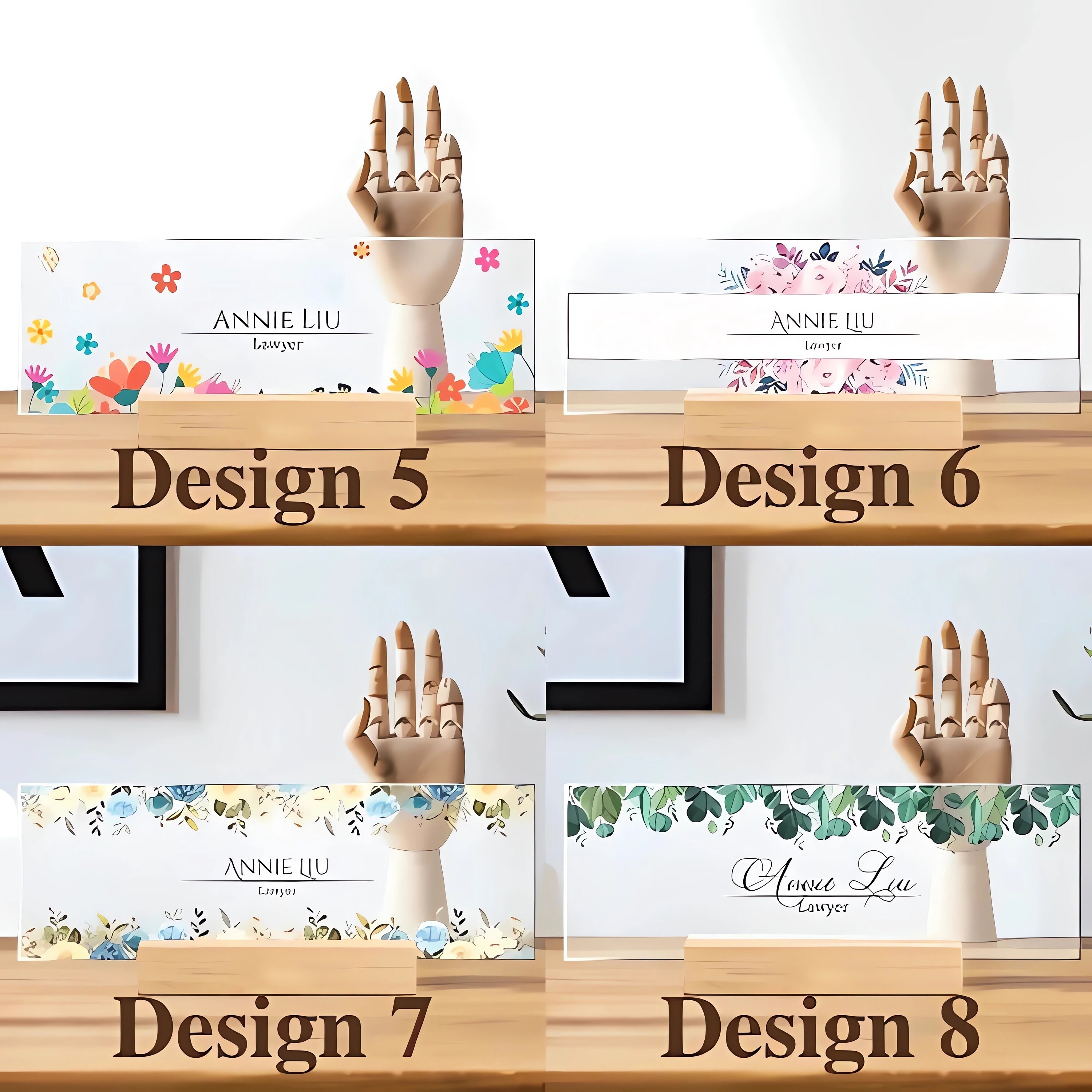 Custom Office Name Plate Sign, Office Desk Decor, Personalized Acrylic ...