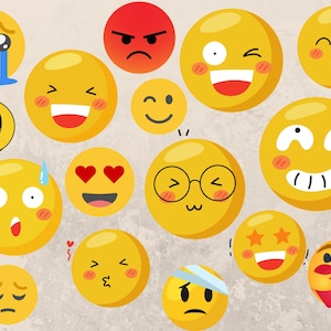 Emoji SVG Collection, Emoji Clipart, Emoji Bundle, Feeling Emoji design, Mac Emoji, Emoji Vector, Emoji PNG.